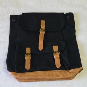 DSW Black and Tan Backpack